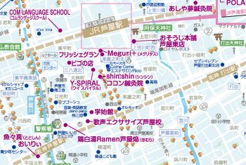 リニューアル紙面の地図（一般色覚）