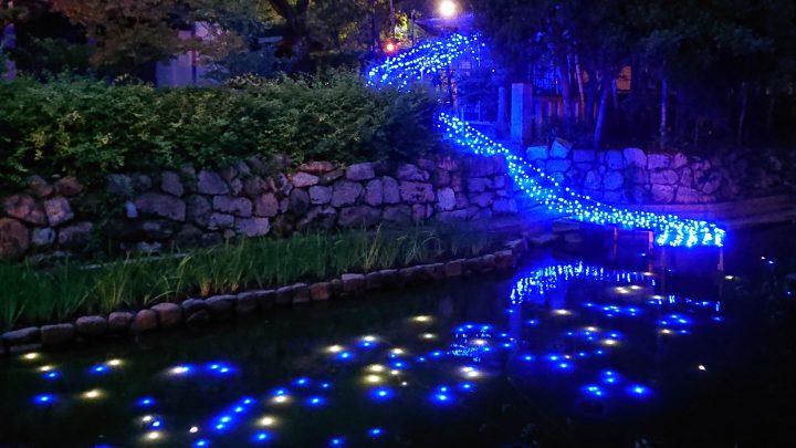 西宮神社の夏祭り<br>風鈴市と天の川ライトアップ
