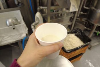 出来立ての温かい豆乳